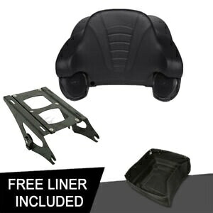 キングパック トランク ツーアップ マウント ラック ハーレー ツアー パック ストリート グライド 2014-23 に適合 King Pack Trunk Two Up Mount Rack Fit For Harley Tour Pak Street Glide 2014-23 【並行輸入品】｜カスタムパーツ WORLD倉庫