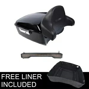 キングパック トランク バックレスト LED ライト ハーレー ツアー パック ストリート グライド 2014-22 に適合 King Pack Trunk Backrest LED Light Fit For Harley Tour Pak Street Glide 2014-22 【並行輸入品】