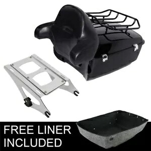 13.7インチ キングパック トランクパッド ラックマウント ハーレーツアーパック ロードグライド 14-2023用 13.7'' King Pack Trunk Pad Rack Mount Fit For Harley Tour-Pak Road Glide 14-2023 【並行輸入品】