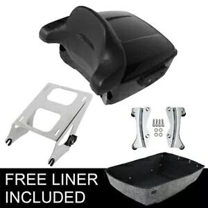 キングパック トランク バックレスト 2 アップ ラック ドッキング ハーレー ツアーパック ツーリング 14-23 用 King Pack Trunk Backrest 2-Up Rack Docking Fit For Harley Tour Pak Touring 14-23 【並行輸入品】