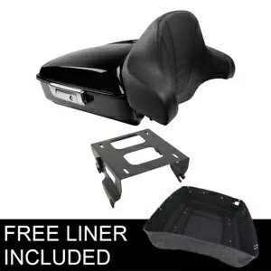 チョップドパック トランク バックレスト ソロ ラック ハーレー ツアー パック ストリート グライド 14 アップに適合 Chopped Pack Trunk Backrest Solo Rack Fit For Harley Tour Pak Street Glide 14-up 【並行輸入品】