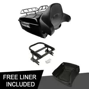 キングパック トランク バックレスト マウント ラック ハーレー ツアー パック ツーリング 1997-2008 に適合 King Pack Trunk Backrest Mount Rack Fit For Harley Tour Pak Touring 1997-2008 【並行輸入品】｜カスタムパーツ WORLD倉庫