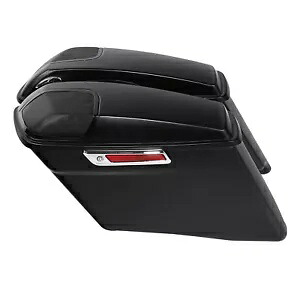 4インチ ストレッチサドルバッグ スピーカー蓋付き ハーレーツーリングロードグライド 2018に適合 4" Stretched Saddlebag W/ Speaker Lids Fit For Harley Touring Road Glide 2018 【並行輸入品】|カスタムパーツ WORLD倉庫