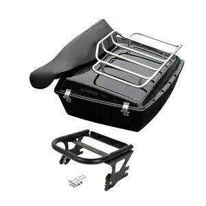 10.7インチ チョップドパック トランクパッドラック ハーレーツアーパック ロードキンググライド 97-08用 10.7'' Chopped Pack Trunk Pad Rack Fit For Harley Tour Pak Road King Glide 97-08 【並行輸入品】