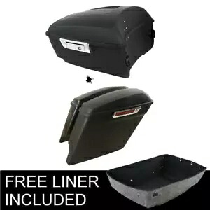 キングパック トランク & ストレッチサドルバッグ ハーレー ストリート エレクトラグライド 14-23 に適合 King Pack Trunk & Stretched Saddlebag Fit For Harley Street Electra Glide 14-23 【並行輸入品】