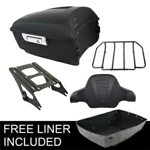 キングパック トランク 荷物パッド マウント ラック ハーレー ロード ストリート グライド 14-2023 に適合 King Pack Trunk Luggage Pad Mount Rack Fit For Harley Road Street Glide 14-2023 【並行輸入品】