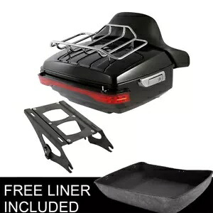 キングパック トランクパッド テールライトマウントラック ハーレーツアーパックツーリング 14-23用 King Pack Trunk Pad Tail Light Mount Rack Fit For Harley Tour Pak Touring 14-23 【並行輸入品】