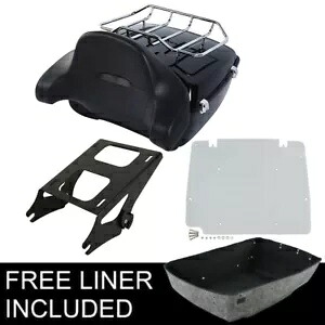 キングパック トランク バックレスト マウント ラック プレート ハーレー ツアーパック ツーリング 14-23 に適合 King Pack Trunk Backrest Mount Rack Plate Fit For Harley Tour Pak Touring 14-23 【並行輸入品】｜カスタムパーツ WORLD倉庫