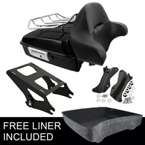 チョップドパック トランクパッド 2 アップマウント ハーレーツアーパックロードキンググライド 14-23 に適合 Chopped Pack Trunk Pad 2 Up Mount Fit For Harley Tour Pak Road King Glide 14-23 【並行輸入品】