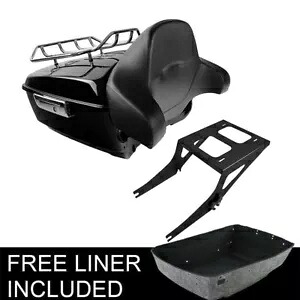 キングパック トランク バックレスト マウント ラック ハーレー ツアー パック ファット ボーイ 2008-2016 に適合 King Pack Trunk Backrest Mount Rack Fit For Harley Tour Pak Fat Boy 2008-2016 【並行輸入品】｜カスタムパーツ WORLD倉庫