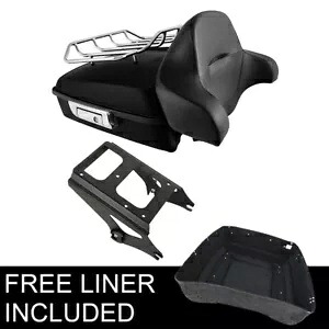 マットチョップドパック トランクパッド クロームマウント ハーレーツアーパックツーリング 09-13用 Matte Chopped Pack Trunk Pad Chrome Mount Fit For Harley Tour Pak Touring 09-13 【並行輸入品】