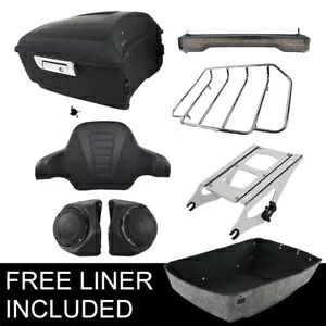 キングパック トランクパッドマウント トップラックスピーカー ハーレーツアーパックツーリング14+に適合 King Pack Trunk Pad Mount Top Rack Speakers Fit For Harley Tour Pak Touring 14+ 【並行輸入品】｜カスタムパーツ WORLD倉庫