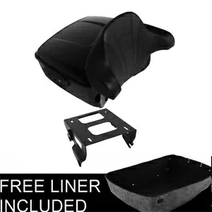 ブラック キング パック トランク パッド ソロ マウント ハーレー ツアー パック ストリート グライド 14-UP に適合 Black King Pack Trunk Pad Solo Mount Fit For Harley Tour Pak Street Glide 14-UP 【並行輸入品】｜カスタムパーツ WORLD倉庫