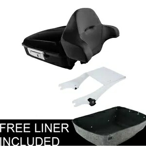 チョップドパック トランク バックレスト 2 アップ ラック ハーレー ツアーパック ツーリング 1997-2008 に適合 Chopped Pack Trunk Backrest 2 Up Rack Fit For Harley Tour Pak Touring 1997-2008 【並行輸入品】