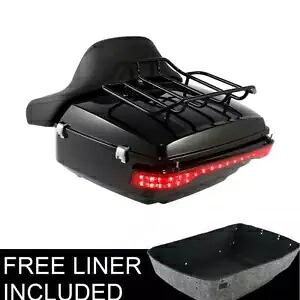 キングパック トランク バックレスト ブレーキ テール ライト ハーレー ツアー パック ツーリング 14-UP に適合 King Pack Trunk Backrest Brake Tail Light Fit For Harley Tour Pak Touring 14-UP 【並行輸入品】