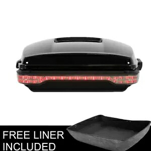 チョップドパックトランク テールライト付き ハーレーツアーパックツーリングロードキング14以降に適合 Chopped Pack Trunk w/ Tail Light Fit For Harley Tour Pak Touring Road King 14-up 【並行輸入品】