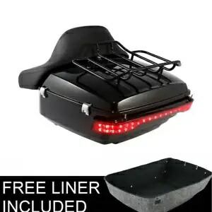 キングパック トランク バックレスト ブレーキ テール ライト ハーレー ツアー パック ツーリング 14-UP に適合 King Pack Trunk Backrest Brake Tail Light Fit For Harley Tour Pak Touring 14-UP 【並行輸入品】