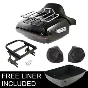 キングパック トランク バックレスト マウント スピーカー ハーレー ツアー パック ツーリング 97-08 に適合 King Pack Trunk Backrest Mount Speakers Fit For Harley Tour Pak Touring 97-08 【並行輸入品】|カスタムパーツ WORLD倉庫