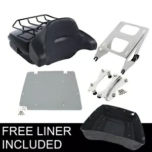 10.7インチチョップドパックトランクパッドマウントドッキングフィットハーレーツアーパックツーリング14-23用 10.7'' Chopped Pack Trunk Pad Mount Docking Fit For Harley TourPak Touring 14-23 【並行輸入品】
