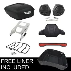 マットキングパック トランクパッドスピーカーテールライト ハーレーツアーパックツーリング14+用 Matt King Pack Trunk Pad Speaker Tail Light Fit For Harley Tour Pak Touring 14+ 【並行輸入品】｜カスタムパーツ WORLD倉庫