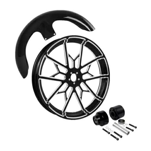 21x3.5 インチフロントホイールリムシングルディスクハブフェンダーハーレーストリートグライド 08-13 21x3.5'' Front Wheel Rim Single Disc Hub Fender For Harley Street Glide 08-13 【並行輸入品】 155,100円
