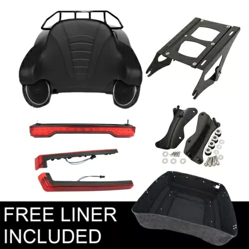 King Pack トランクパッドマウント & ライトスピーカー Harley Tour Pak Touring 2014+ に適合 King Pack Trunk Pad Mount & Light Speakers Fit For Harley Tour Pak Touring 2014+ 【並行輸入品】