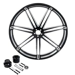 21 インチ x 3.5 インチ フロント ホイール リム シングル ディスク ハブ ハーレー ツーリング ABS なし 2008 以降に適合 21''x3.5'' Front Wheel Rim Single Disc Hub Fit For Harley Touring no ABS 2008-Up 【並行輸入品】