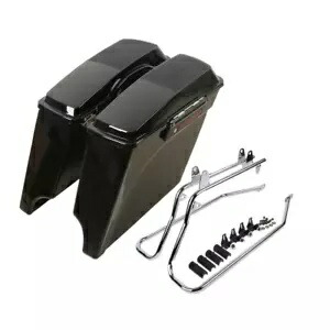 ハードサドルバッグ サドルバッグ 変換ブラケット付き ハーレー ソフテイル スリム ファットボーイ用 Hard Saddlebags Saddle Bags W/Conversion Brackets For Harley Softail Slim Fatboy 【並行輸入品】