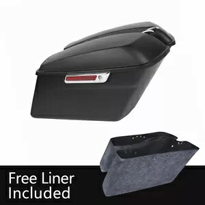 ハードサドルバッグサドルバッグハーレーツーリングロードキングストリートグライド14-23に適合 Hard Saddlebags Saddle bags Fit For Harley Touring Road King Street Glide 14-23 【並行輸入品】