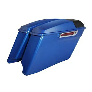 ストレッチサドルバッグ トランク 蓋付き ハーレーツーリング 2014-up エレクトリックブルーに適合 Stretched Saddle bags Trunk W/ Lid Fit For Harley Touring 2014-up Electric Blue 【並行輸入品】｜カスタムパーツ WORLD倉庫