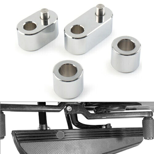 ドライバーフロアボードスペーサーエクステンション ハーレー FLTRX ロードグライド 2015-2021 クローム用 Driver Floorboard Spacer Extension For Harley FLTRX Road Glide 2015-2021 Chrome 【並行輸入品】