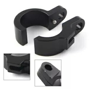 CNC フロントブレーキホースクランプラインホルダーフィットホンダ CR80R CR85R CR125R CR250R ブラック CNC Front Brake Hose Clamp Line Holder Fit HONDA CR80R CR85R CR125R CR250R Black 【並行輸入品】
