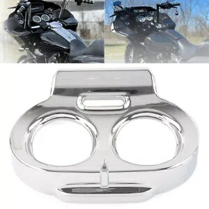 ゲージカバーナセルハウジングフェアリングハーレーロードグライド FLTRX FLTRU クローム Gauge Cover Nacelle Housing Fairing For Harley Road Glide FLTRX FLTRU Chrome 【並行輸入品】