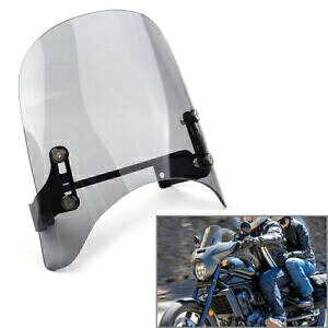 オートバイグレーフロントガラスフロントガラスプロテクターホンダレベル 1100/Dct 2021-23 Motorcycle Grey Windshield Windscreen Protector for Honda Rebel 1100/Dct 2021-23 【並行輸入品】