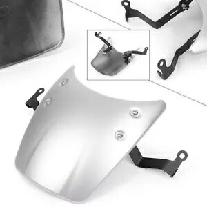 オートバイシルバー風防フロントガラスヘッドライトフェアリング BMW R 9 T 14-17 Motorcycle Silver Windshield Windscreen Headlight Fairing For BMW R Nine T 14-17 【並行輸入品】