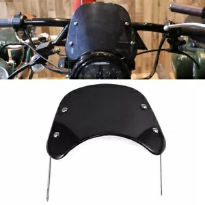 1x オートバイのヘッドライトフロントガラスユニバーサルフロントガラス 5-7 インチラウンドヘッドランプ用 1x Motorcycle Headlight Windshield Universal Windscreen For 5-7'' Round Headlamp 【並行輸入品】