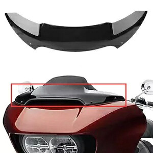 4.5インチ フレアブラックフロントガラス ハーレーロードグライド FLTR FLTRX 2015 2016 2017用 4.5\