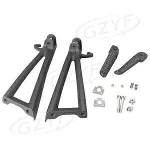 後部助手席フットペグレストブラケットキット ブラック ヤマハ YZF R6 2006 - 2011用 Rear Passenger Foot Peg Rest Bracket Kit Black for Yamaha YZF R6 2006 - 2011 【並行輸入品】