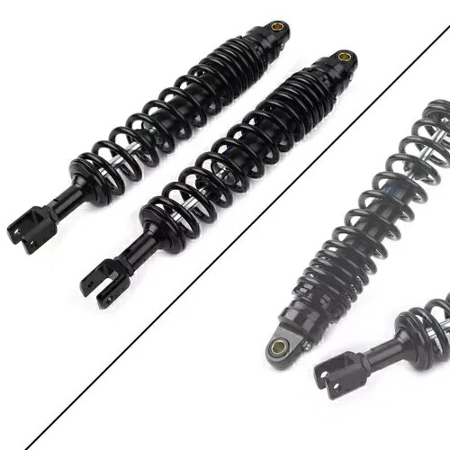 420MM ブラック リアサスペンション 調整可能なエアダンパー ヤマハ スズキ ATV ゴーカート用 420MM Black Rear Suspension Adjustable Air Damper for Yamaha Suzuki ATV Go Kart 【並行輸入品】