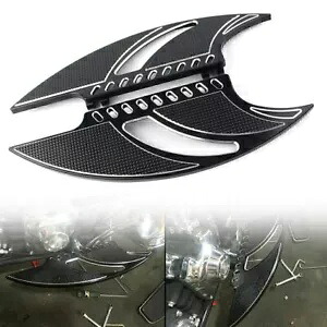 ハーレーツーリングドライバー用ストレッチフロアボードフロントフロアボードインサートブラック For Harley Touring Driver Stretched Floorboards Front Floor Board Inserts Black 【並行輸入品】 42,900円