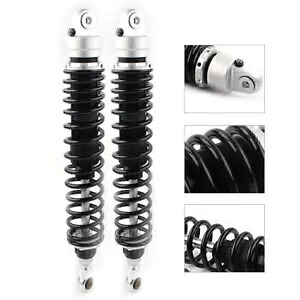 2x 430mm 16.9インチ ブラック オートバイ エアショックアブソーバー ダンパー ホンダ ヤマハ GZ用 2x 430mm 16.9\