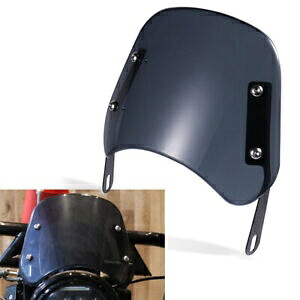 オートバイのヘッドライトフロントガラスユニバーサルフロントガラス 5-7 ''ラウンドヘッドランプ用 Motorcycle Headlight Windshield Universal Windscreen For 5-7'' Round Headlamp 【並行輸入品】