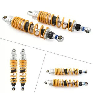 1 ペア 340 MM オートバイリアショックアブソーバー KH100 KH125 RS100 RS125 ゴールド用 1 Pair 340 MM Motorcycle Rear Shock Absorber for KH100 KH125 RS100 RS125 Gold 【並行輸入品】