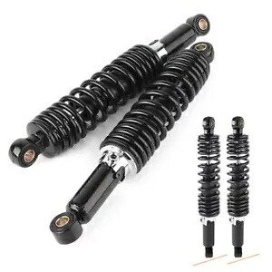 ペア 12.5インチ 320mm リアショックアブソーバーキット スズキ GS 125 150 ブラック用 Pair 12.5\
