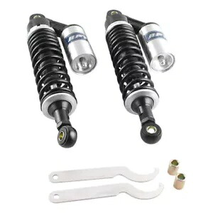 12.5インチ 320mm ユニバーサルショックアブソーバー ホンダ CB ヤマハ ゴーカート ブラック シルバー用 12.5\