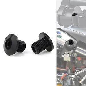 オートバイ M10 * 1.25 ミラーブロックオフプラグペアフィットスズキイナズマ GW250 Motorcycle M10*1.25 Mirror Block Off Plug Pair Fit For Suzuki Inazuma GW250 【並行輸入品】