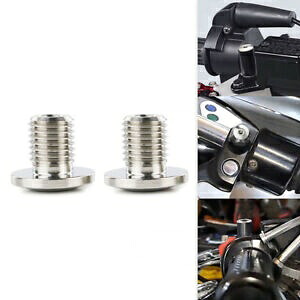 ヤマハ MT-25 2015-2024 MT-03 2020-2024 オートバイミラー穴プラグボルトに適合 Fit For Yamaha MT-25 2015-2024 MT-03 2020-2024 Motorcycle Mirror Hole Plugs Bolt 【並行輸入品】