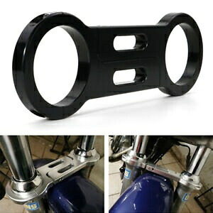 アルミブラックフォークブレースハーレーダイナスーパーグライドTスポーツFXDXT 01-03に適合 Aluminum Black Fork Brace Fit For Harley Dyna Super Glide T-Sport FXDXT 01-03 【並行輸入品】