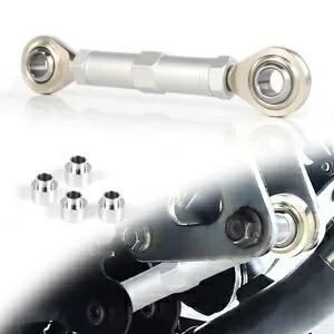 ヤマハ YZF-R1 2007-2008 調整可能なサスペンションリンク下降リンクシルバーに適合 Fit For Yamaha YZF-R1 2007-2008 Adjustable Suspension Link Lowering Link Silver 【並行輸入品】