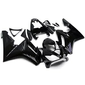 インジェクションフェアリングキット 2006-2008 トライアンフ デイトナ 675 ブラック プラスチック ボディワーク用 Injection Fairing Kit for 2006-2008 Triumph Daytona 675 Black Plastic Bodywork 【並行輸入品】